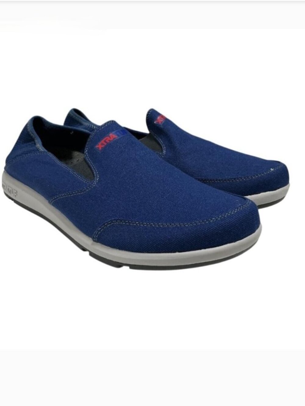 Xtratuf Boat Shoes Mens 12 Blue Yellowtail Canvas Slip Resistant Casual NEW
